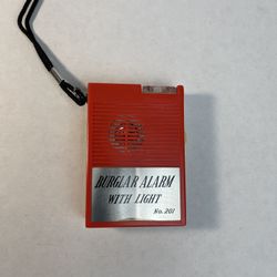 Vintage Handheld Burglar Alarm with light #250