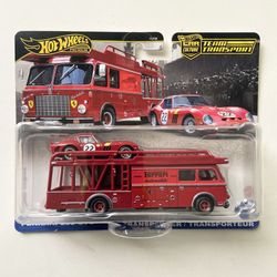 2025 Hot Wheels Premium Car Culture Team Transport Ferrari 250 GTO Fiat 642 RN2 Bartoletti Transporter 