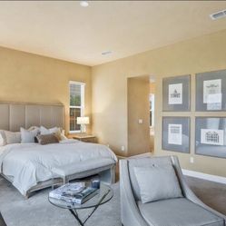 King Bedroom Set, Solid Wood In Excellent Condition 