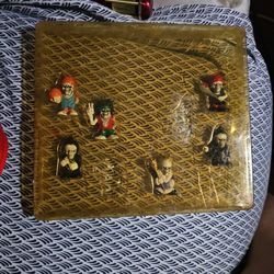 HOMIES BONE HEDZ COLLECTIBLES Set Of 7 Out Of 8 Rare Hard To Find Figures Figurines Homies Collection Grim Reaper Skull 