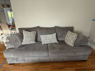 Grey Couch & ottoman