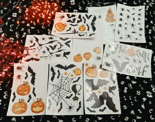 Halloween Window Clings and Lights