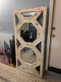 Distressed Large Mirror