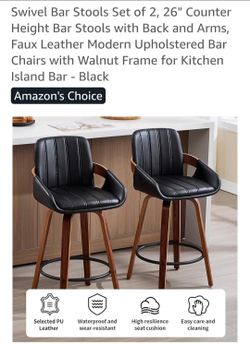 Set of 2 bar stools