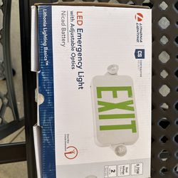 New Exit sign plus Emergency light