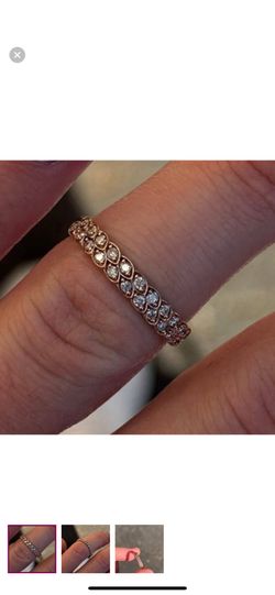 BRAND NEW 1 of 1 10K Solid Yellow Gold Natural Diamond Eternity Band