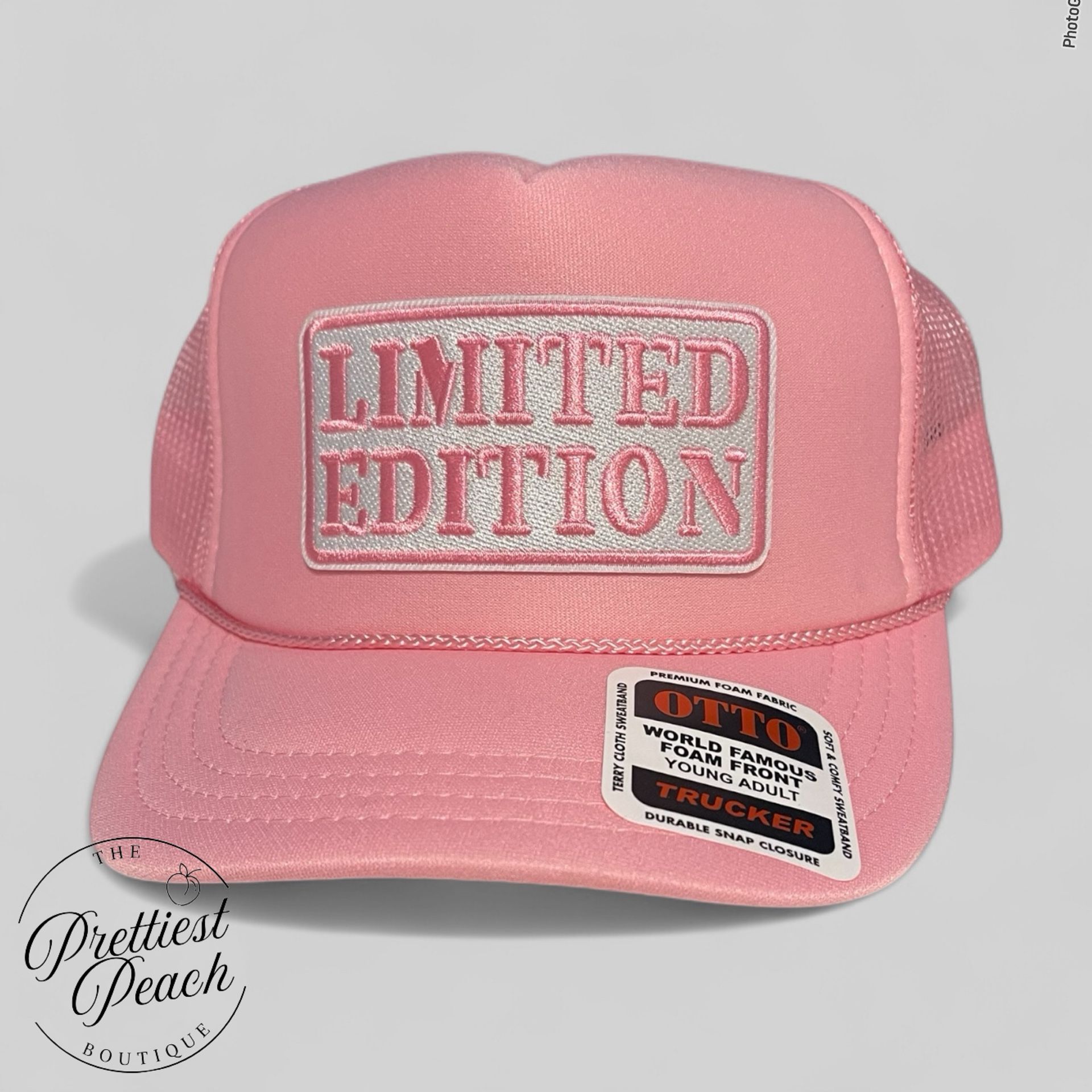 New! β Limited Editionβ Pink Trucker Hat - Youth Size