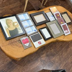 Mixed Photo Frame Bundle • 13 Frames (Various Sizes & Styles)