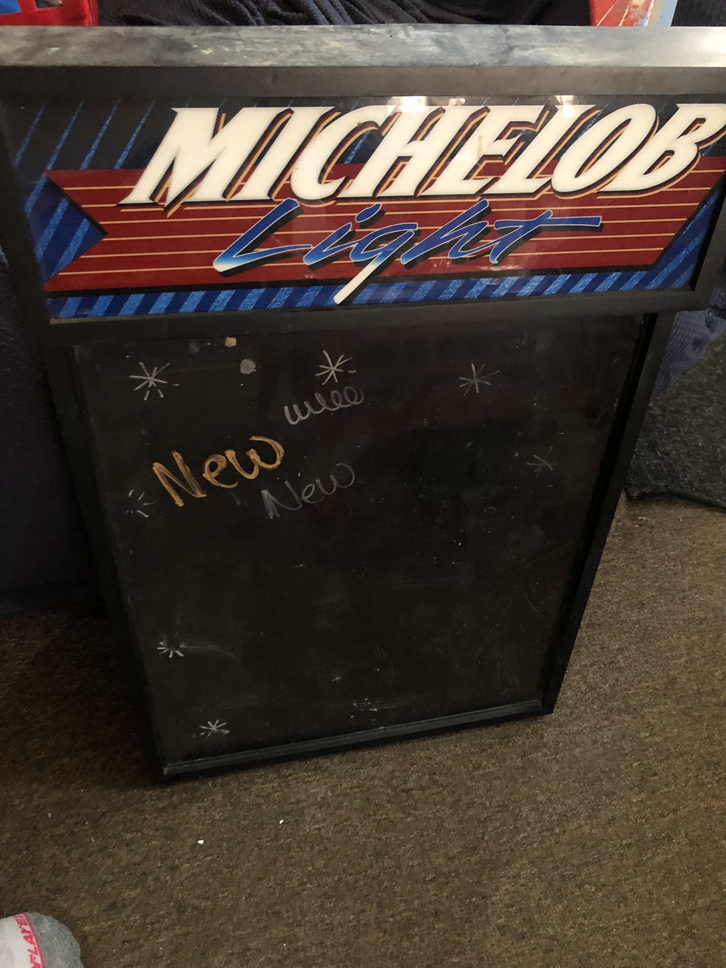 Michelob Dry Erase Board With Light