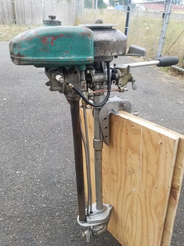 Antique 1946 Neptune 1.5hp outboard motor Junior Single Muncie made