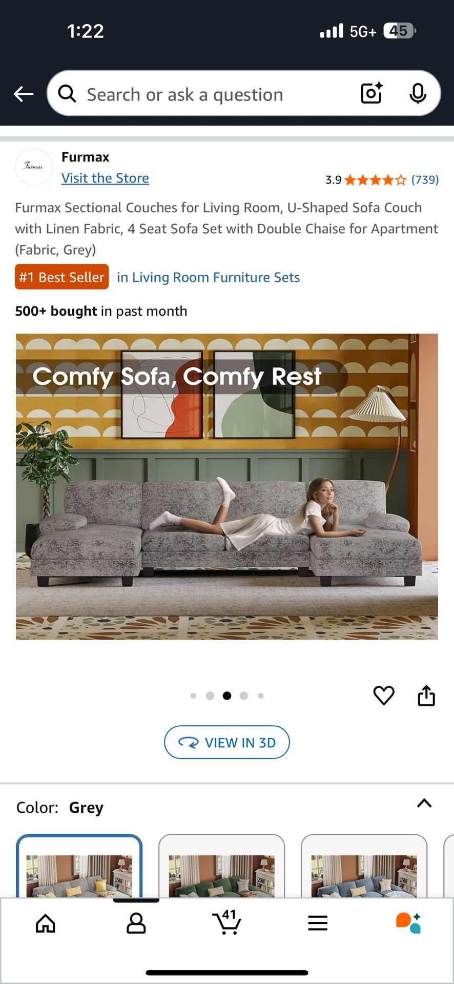 FAIRLY NEW MODULAR COUCH!