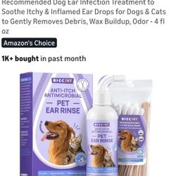 DOG EAR CLEANER & CAT WATERLESS SHAMPOO