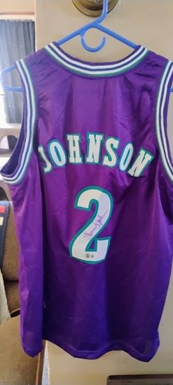 Larry johnson auto. Jersey