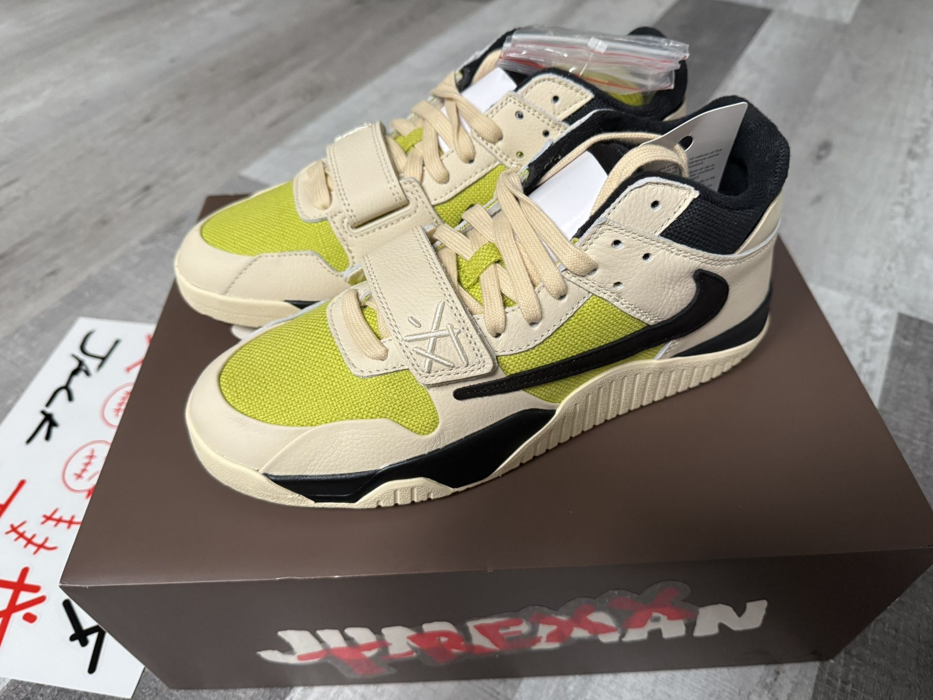 Size 9.5 - Travis Scott x Jordan Jumpman Jack TR Bright Cactus Brand New