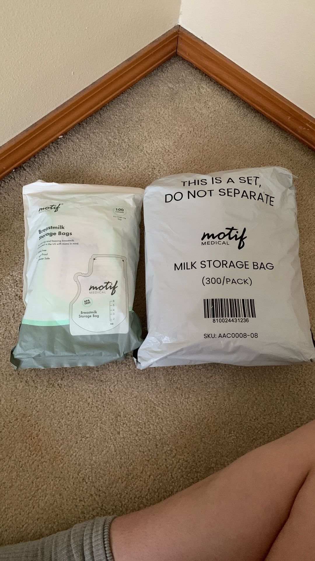 500 Count 8oz Breastmilk Storage Bags