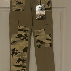 Brand New Girls Tan Camo Pants Sizes 10 &12 $5.00 Each  