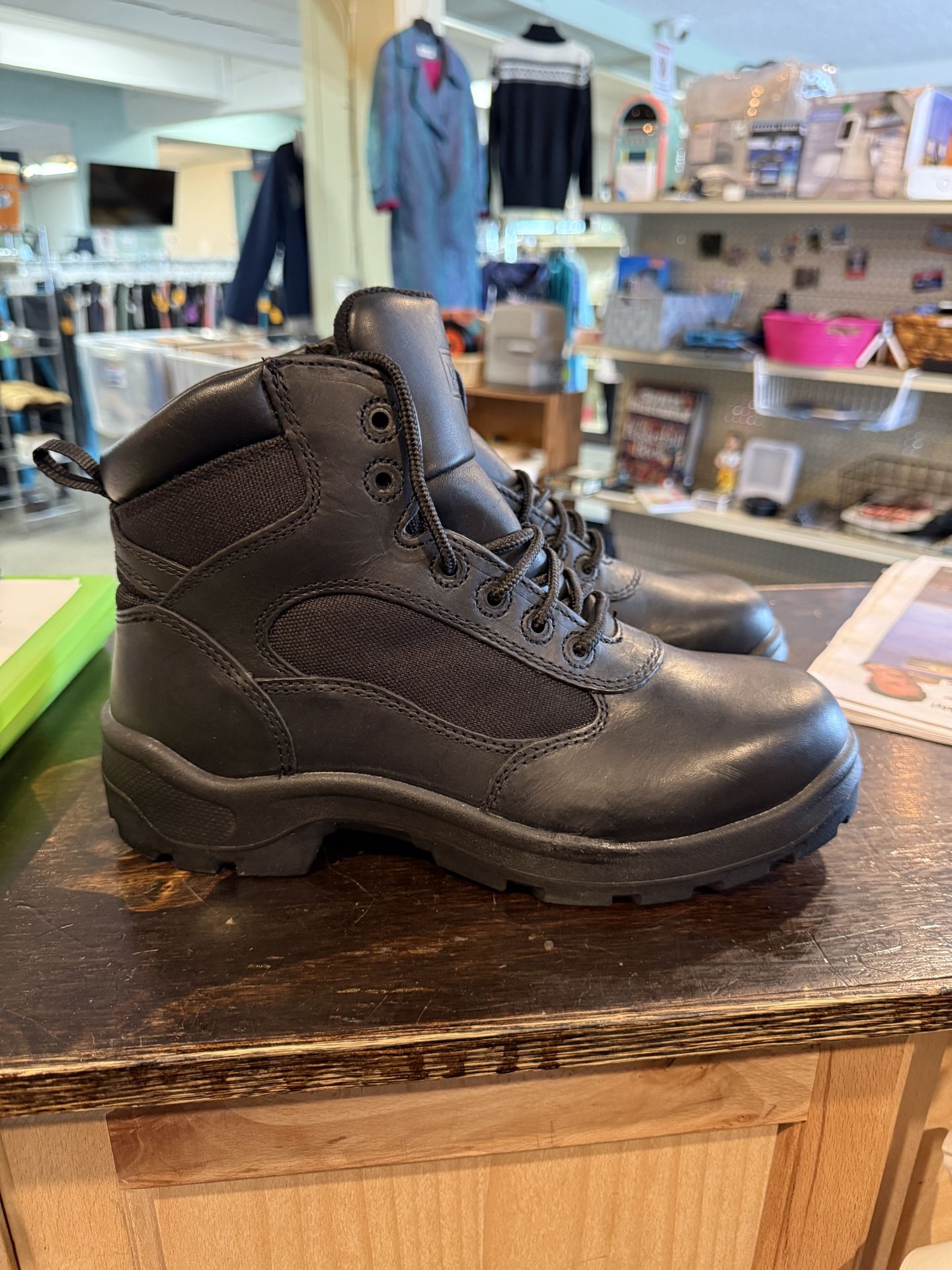Worx By Red Wing Steel Toe Work Boots Mens Sz 10 Combat Black Boots