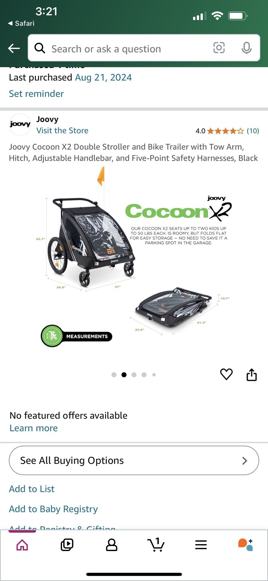 Joovy Cacoon X2