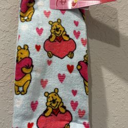 2 New Disney Pooh Velour Hand Towels 