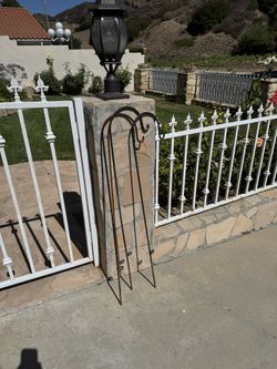 Three 4’ Metal Garden Stakes