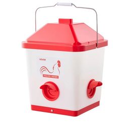 Automatic Poultry Feeder - 5 Gallon Capacity - Red - New