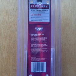 craftsman 1/2" drive beam torque wrench : New