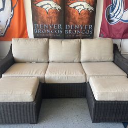 Outdoor Patio Wicker Couch