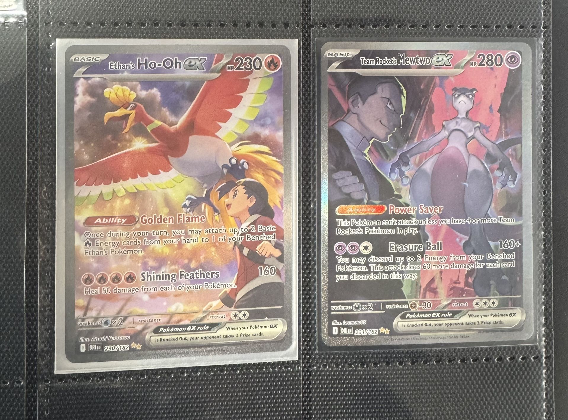 DESTINED RIVALS Mewtwo And Ho-OH Special Illustration Rares