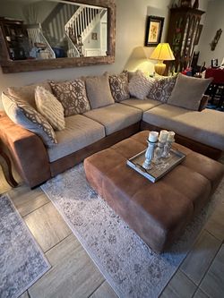 Sectional Sofa with Ottoman