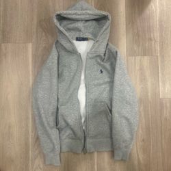 Grey polo zip up Men’s