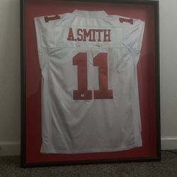 Alex Smith 49ers Autographed/Authenticated/Framed Potentially Game Issued Jersey