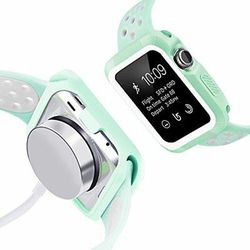 38mm Protective Case Silicone Sport Band For Apple Watch Series 3/2/1 Mint