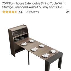    Homary Extendable Design Table 