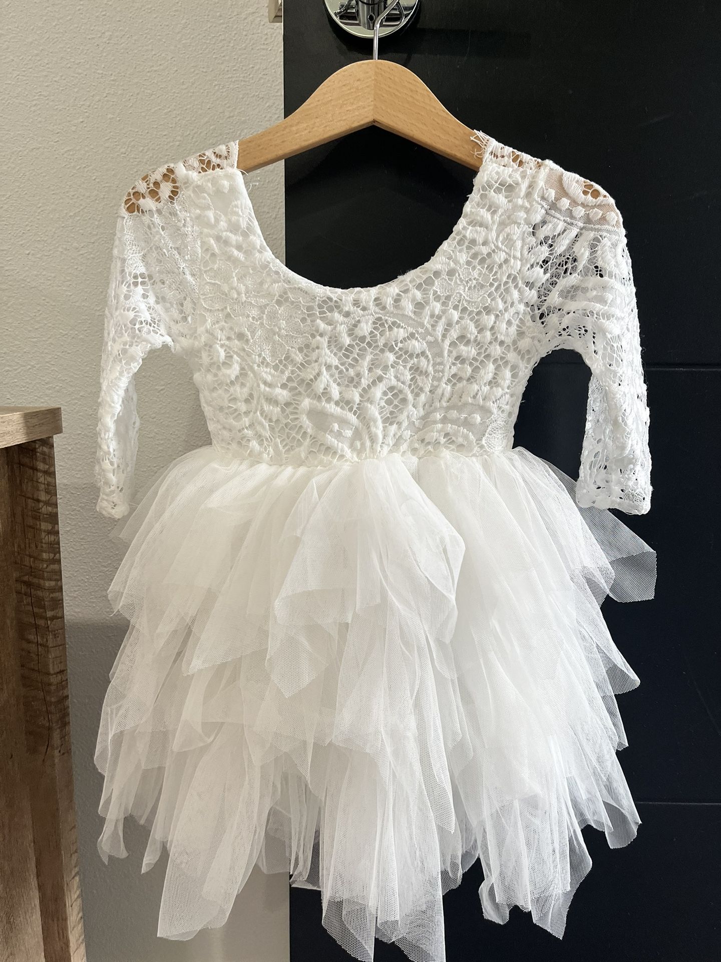 White Toddler Dress 2T