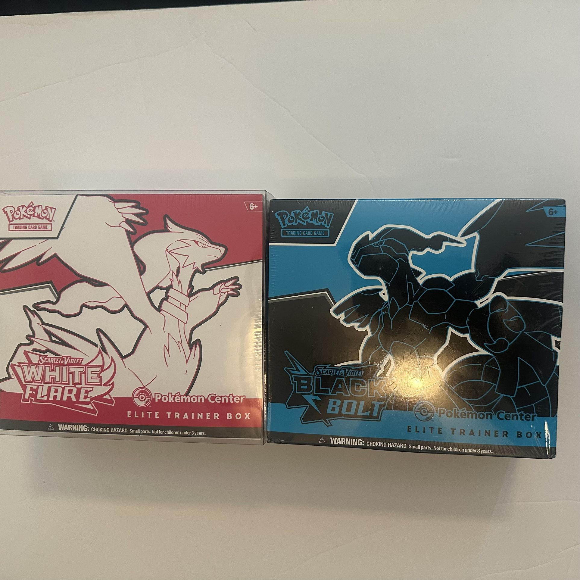 Pokémon Center ETB!! White Flare And Black bolt Both Sealed