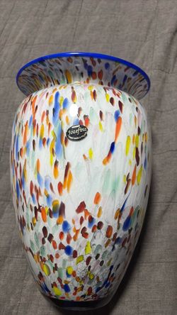Krosno Józefina Hand Made Polish Art Glass Vase
