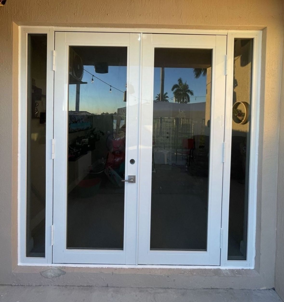 72x80 High Impact Patio French door. Aluminum Prehung Frames. Cat 5