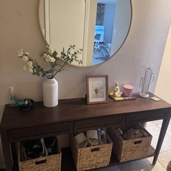 Beautiful Dark Brown Entry Way Table