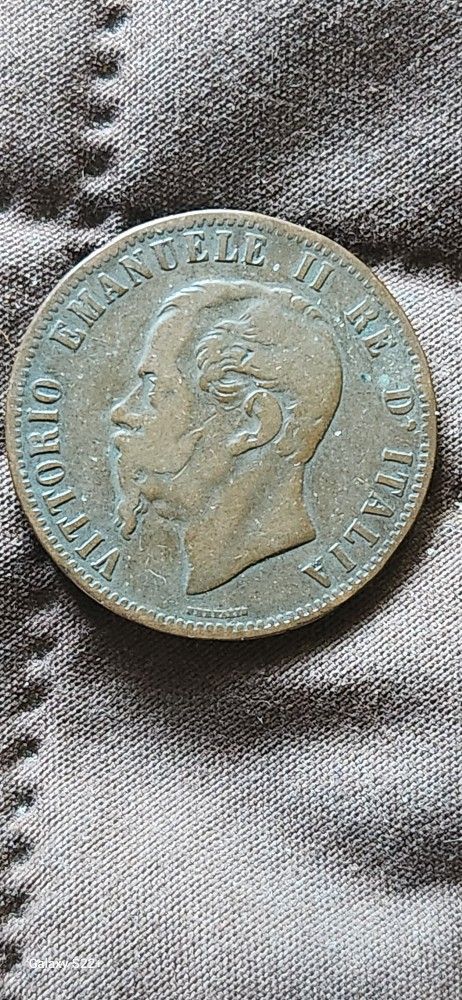 1867 10 Centisimi,Italian Coin