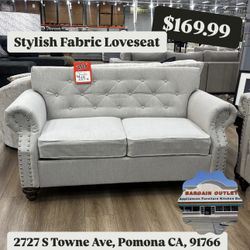 Stylish Fabric Loveseat 
