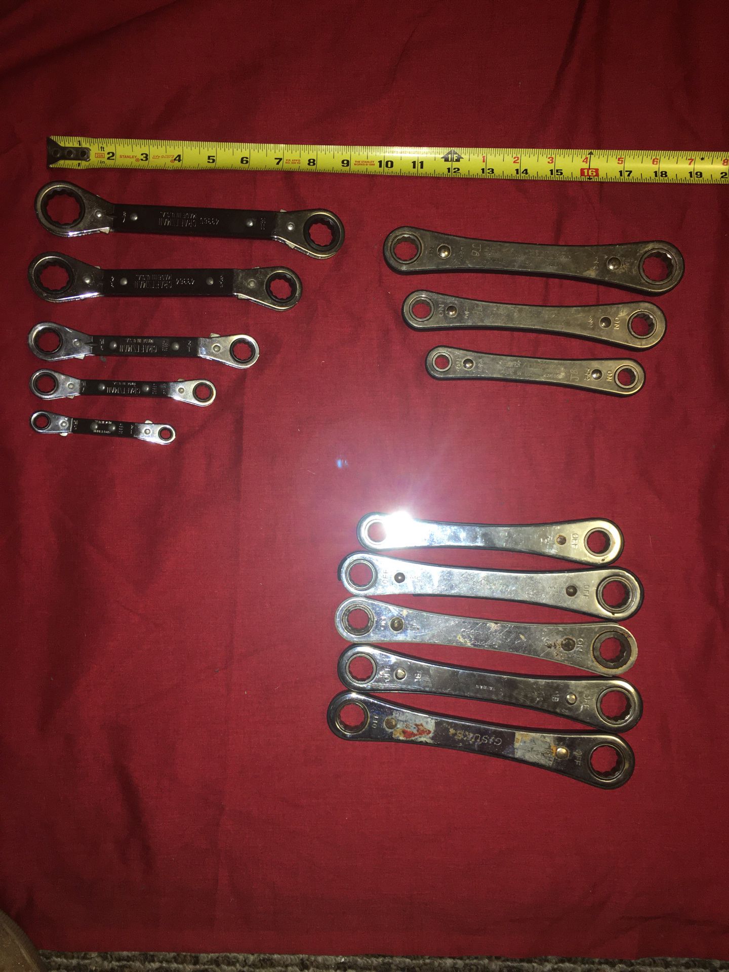 Ratcheting wrench assortment - craftsman