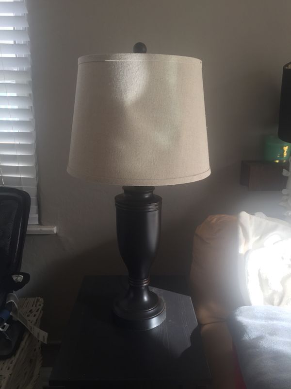Dark Brown Table Lamp With Natural Fiber Shade For In Dark Brown Table Lamp With Natural Fiber Shade For In Newport Beach Ca Offerup