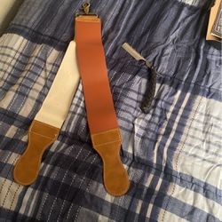 Shaving Knife And Sharpening Belt
