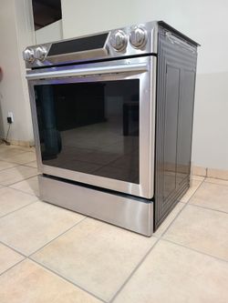 Stainless Steel Electric Slide-In Range