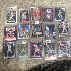 Mike trout baseball card lot