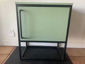Pistachio Green Single Door Cabinet