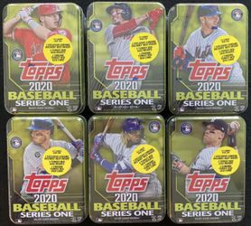 BASEBALL CARDS 2020 TOPPS SERIES 1 TINS COMPLETE SET!