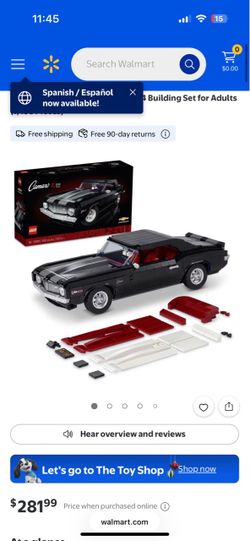 LEGO Chevrolet Camaro Z28 Building Set