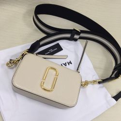 Marc Jacobs The Snapshot Crossbody Bag Cloud White