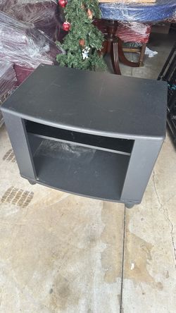 Black TV Stand Shelf 28”w x 19”d x 23”t for CRT/Flatscreen